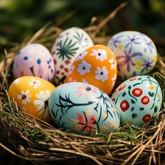 Fototapeta premium Stock Photo Prompts for Easter Egg Ideas