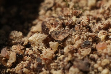 Macro close up of ground pepper