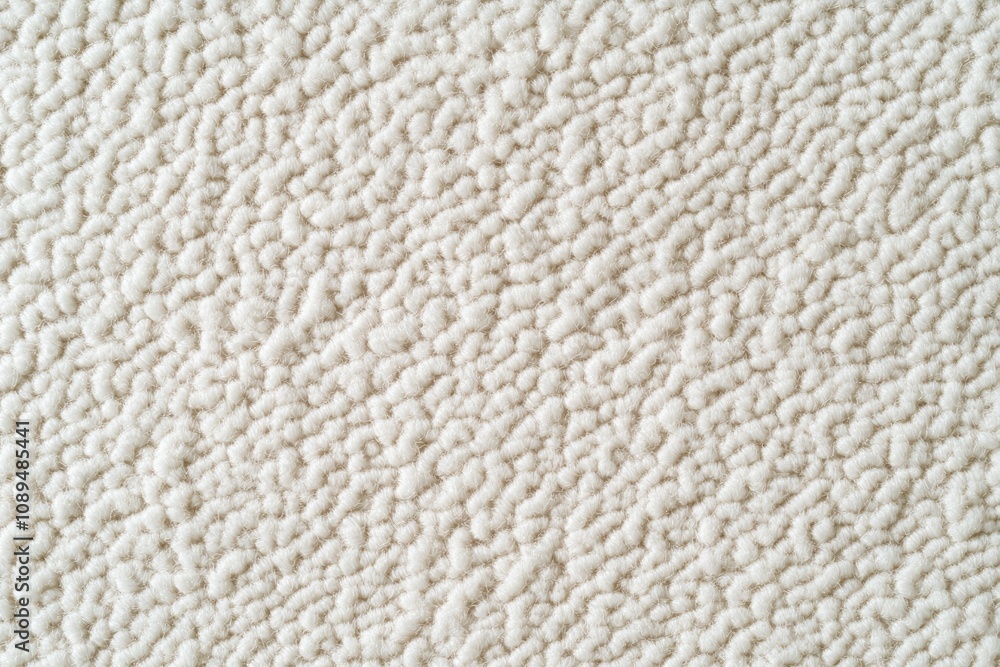 Poster a highly detailed, seamless texture of white wool fabric with soft, fluffy detailing for a natural a