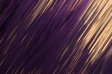 Obraz premium Subtle light streaks in gold on a dark purple gradient