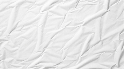 Obraz premium white crumpled and creased wrinkled paper poster cloth texture background