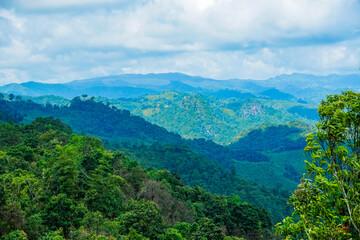 Breathtaking mountain landscape serene wilderness nature photography lush environment aerial view...