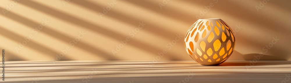 Aufkleber craftsmanship and creativity in paper art. a decorative orb casting shadows on a textured surface, i