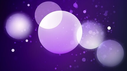 Fototapeta premium Abstract Purple Background with Illuminated Circles