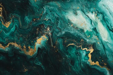 Deep green marble-like texture background