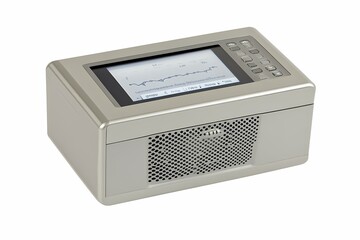 Obraz premium Compact Digital Device for Home or Office Use with Touchscreen Display and Graphical Data Representation for Monitoring System Performance Metrics