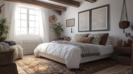 Warm and Cozy Interior Design Collection: Modern Bedrooms, Rustic Living Spaces, Minimalist Nursery, and Stylish Urban Lofts with Natural Light, Wooden Accents, Soft Textures, and Relaxing Ambiance