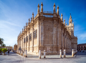 Majestic View of Seville Cathedral on a Sunny Day