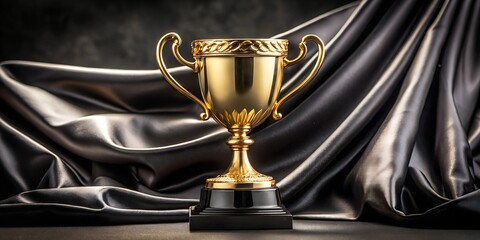 gold cup on the table