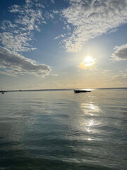 Atardecer marino en Zanzibar Africa