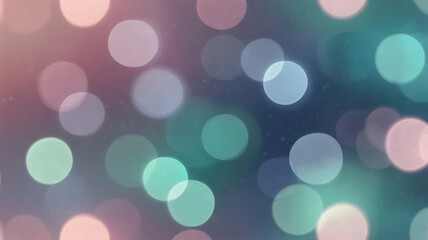 Abstract backdrop with floating light particles, pastel tones bokeh effect
