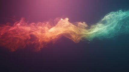 Abstract colorful smoke wave.