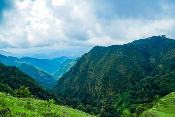 Exploring the majestic mountain landscape nature reserve scenic view lush greenery panoramic perspective tranquil beauty