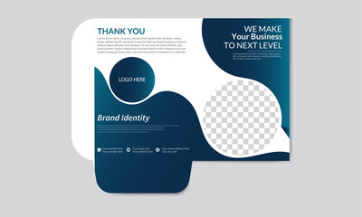 Simple and modern folder design, Classy folder template design.