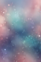 Bokeh light particles on pastel gradient textures for artistic abstract designs and creative web templates