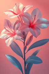 Vibrant Tropical Flower Bouquet in Pastel Hues