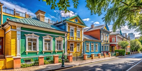 Obraz premium 2024 photos document Moscow's Spiridonovka 16, buildings 1 & 14.