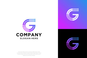 Initial g logo design vector template