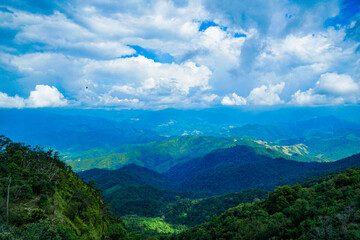 Breathtaking mountain view tropical forest landscape photography scenic environment aerial perspective nature's beauty