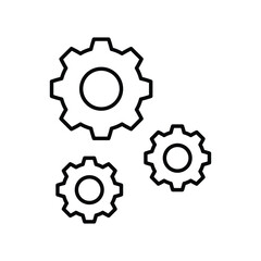 gear lubricant line icon with white background vector stock illustration