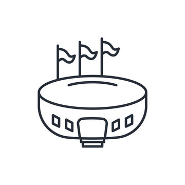 recommend clip art: stadium icon. vector.Editable stroke.linear style sign for use web design,logo.Symbol illustration.