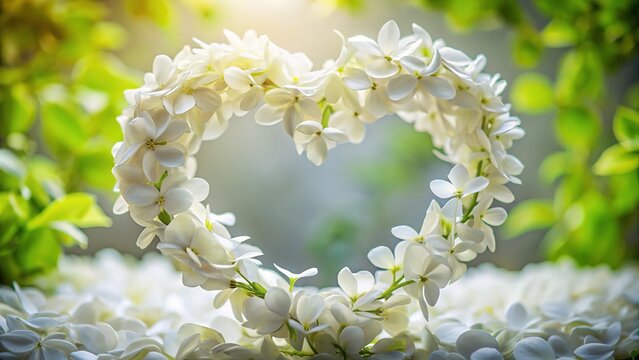 A digital valentine, petal hearts, framed perfectly.