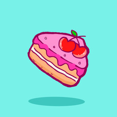 cartoon of cake