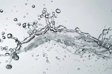 splash of water white screen