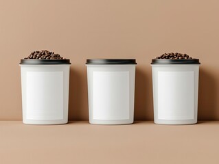 mockup template. Product packaging mockup with customizable label, shown in a realistic preview format on a neutral background, Packaging preview mockup with custom label, Simple and lifelike