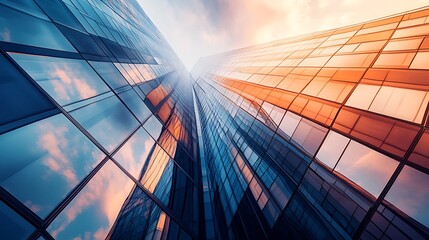 Abstract layered lines creating a sense of corporate movement and progress