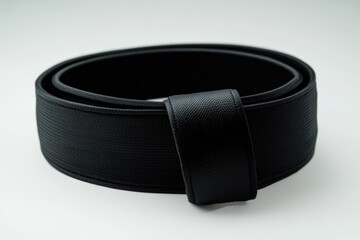 Close-up shot of a belt on a clean white background, ideal for product or fashion design use