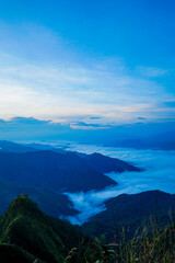 Breathtaking sunrise over misty mountains nature photography scenic viewpoint serene environment outdoor adventure