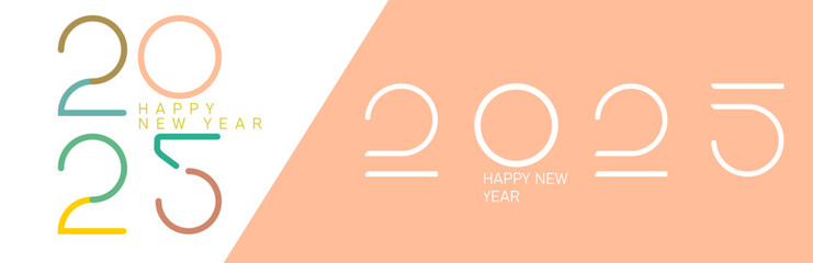 2025 new year logo.New business goal strategy concept. 2025 goal planning business concept	