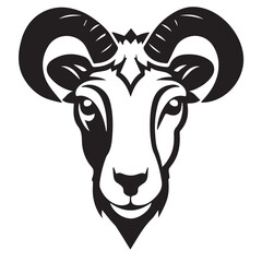 Goat head sign illustration