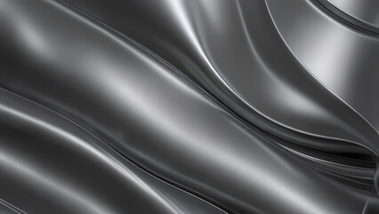Fototapeta premium a modern, flowing abstract background using silver and metallic tones
