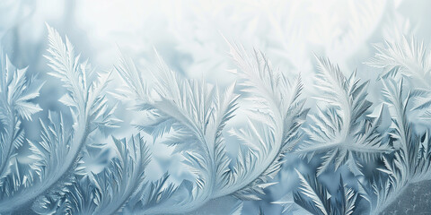 seamless frost pattern on window glass