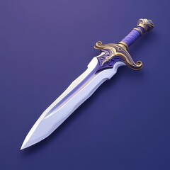Majestic Blade: Elegance Meets Strength in the Realm of Fantasy