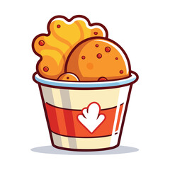 french fries and ketchup