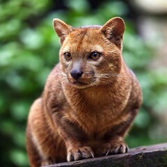 Obraz premium Fossa - cat-like carnivore from Madagascar that is related to mongoose