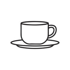 coffee line icon with an editable stroke that is pixel-perfect for both mobile and web applications.