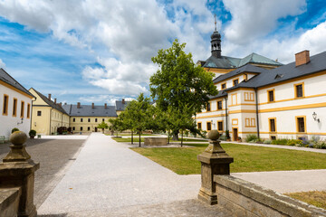 Park przy pałacu Kuks w Czechach