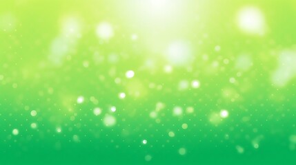 Obraz premium Abstract Green Background with Bright Bokeh Lights