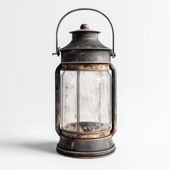 Antique Farmhouse Lantern with Rustic Charm Game Art Concept Isolated on White Background