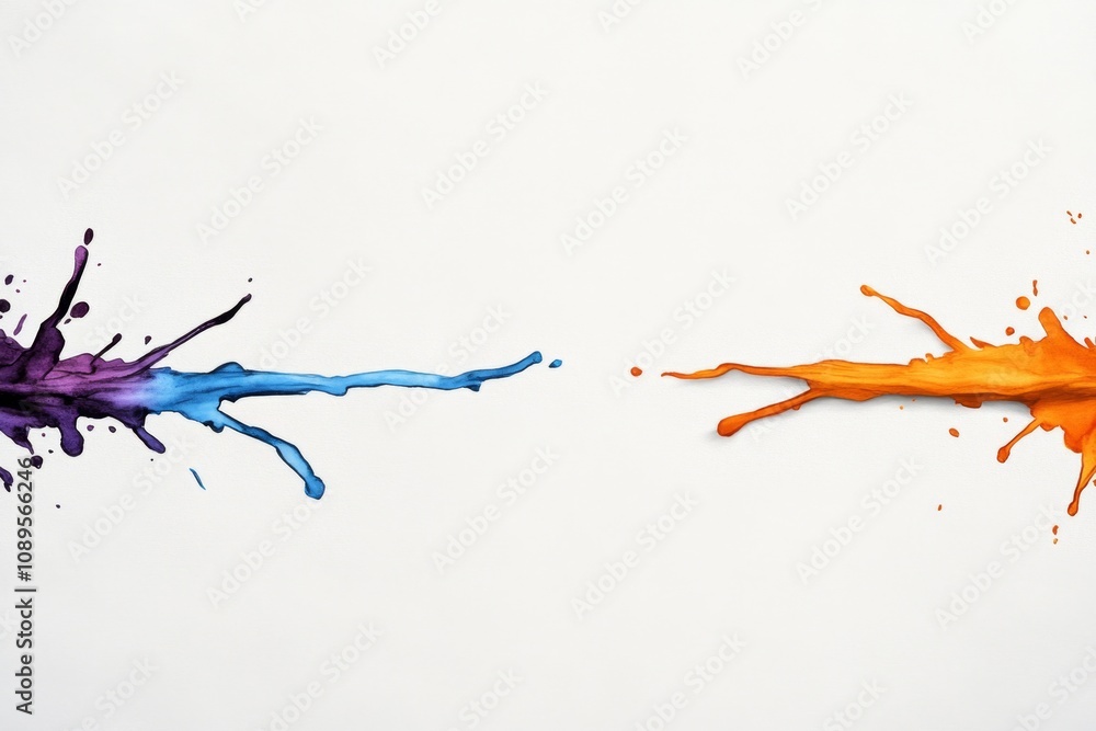 Poster Ajax illustrated in a watercolor style as a soft, dynamic user interface glowing with vibrant colors