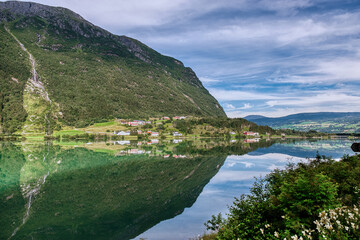 Byrkjelo is a town in the county of Sogn og Fjordane in the region Vestlandet, Norway.
