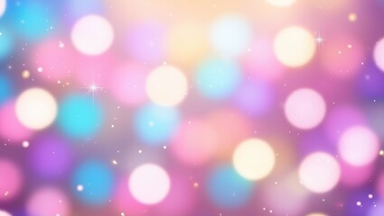 Obraz premium Dreamy pastel bokeh lights create a magical, whimsical atmosphere. Perfect for backgrounds, websites, or any project needing a touch of enchantment.