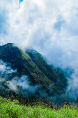 Misty mountain adventure scenic landscape nature photography highland region elevated perspective serene atmosphere