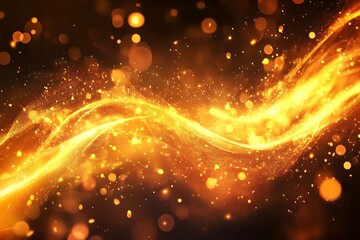 Obraz premium Dynamic streaks of light creating futuristic wave designs