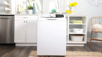 laundry room with washing machine