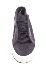 men's black sneakers with white soles